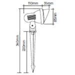 Geyer Φωτιστικό LED κήπου με καρφί 10W κόκκινο IP68 - Image 2