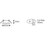 Geyer Στρογγυλό spot R65 GU10 μαύρο