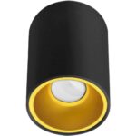 Geyer Επίτοιχο spot στρογγυλό Trio70L GU10 μαύρο - Image 2