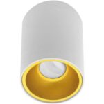 Geyer Επίτοιχο spot στρογγυλό Trio70L GU10 λευκό