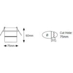 Geyer Spot στρογγυλό R75 UGR<16 GU10 μαύρο - Image 4