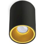 Geyer Επίτοιχο spot στρογγυλό Trio90S GU10 μαύρο - Image 2