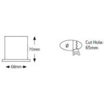 Geyer Στρογγυλό spot A65 UGR<16 GU10 μαύρο - Image 2