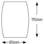 Geyer Επίτοιχο spot στρογγυλό RA85 GU10 μαύρο - Image 2