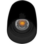 Geyer Επίτοιχο spot στρογγυλό RA85 GU10 μαύρο