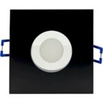 Geyer Τετράγωνο spot S65 GU10 μαύρο