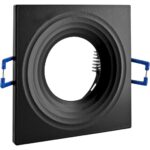 Geyer Τετράγωνο spot S65 GU10 μαύρο