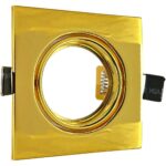 Geyer Ρυθμιζόμενο τετράγωνο σποτ GU10 χρυσό - Image 2