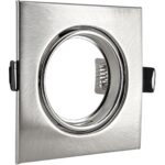 Geyer Ρυθμιζόμενο τετράγωνο σποτ GU10 nikel matt