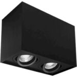 Geyer Επίτοιχο spot τετράγωνο διπλό GU10 μαύρο - Image 2