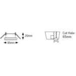 Geyer Τετράγωνο spot G75 GU10 μαύρο - Image 2