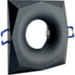 Geyer Τετράγωνο spot G75 GU10 μαύρο