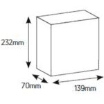 Geyer Πίνακας χωνευτός Άθως 1x4M διάφανη πόρτα IP40