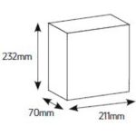 Geyer Πίνακας χωνευτός Άθως 1x8M διάφανη πόρτα IP40 - Image 2