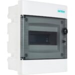 Geyer Πίνακας χωνευτός Άθως 1x8M διάφανη πόρτα IP40