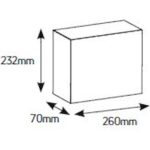 Geyer Πίνακας χωνευτός Άθως 1x12M διάφανη πόρτα IP40