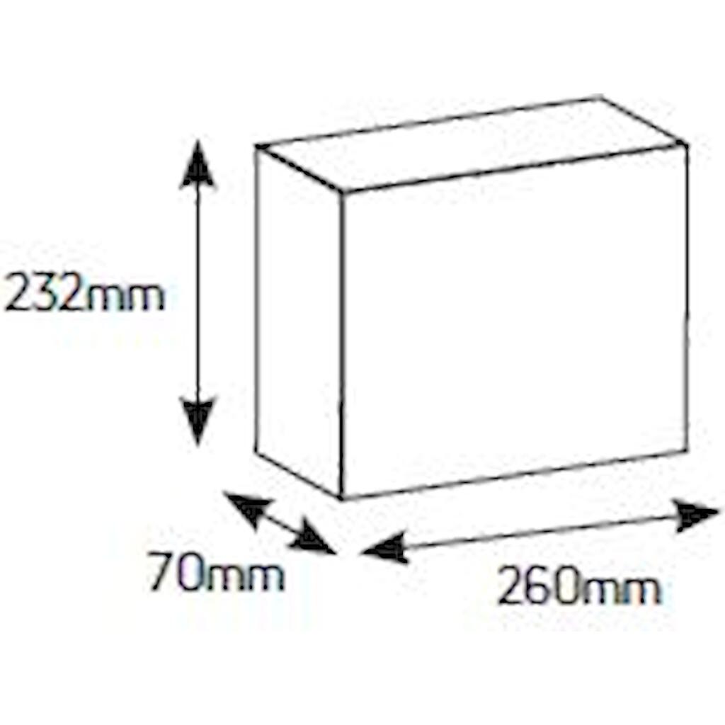 VP12-T_1 Geyer Πίνακας χωνευτός Άθως 1x12M διάφανη πόρτα IP40 - Image 1