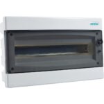 Geyer Πίνακας χωνευτός Άθως 1x18θ διάφανη πόρτα IP40 - Image 2