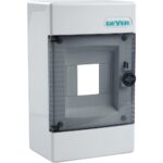 Geyer Πίνακας επίτοιxος Αίνος 1x4M διάφανη πόρτα IP40