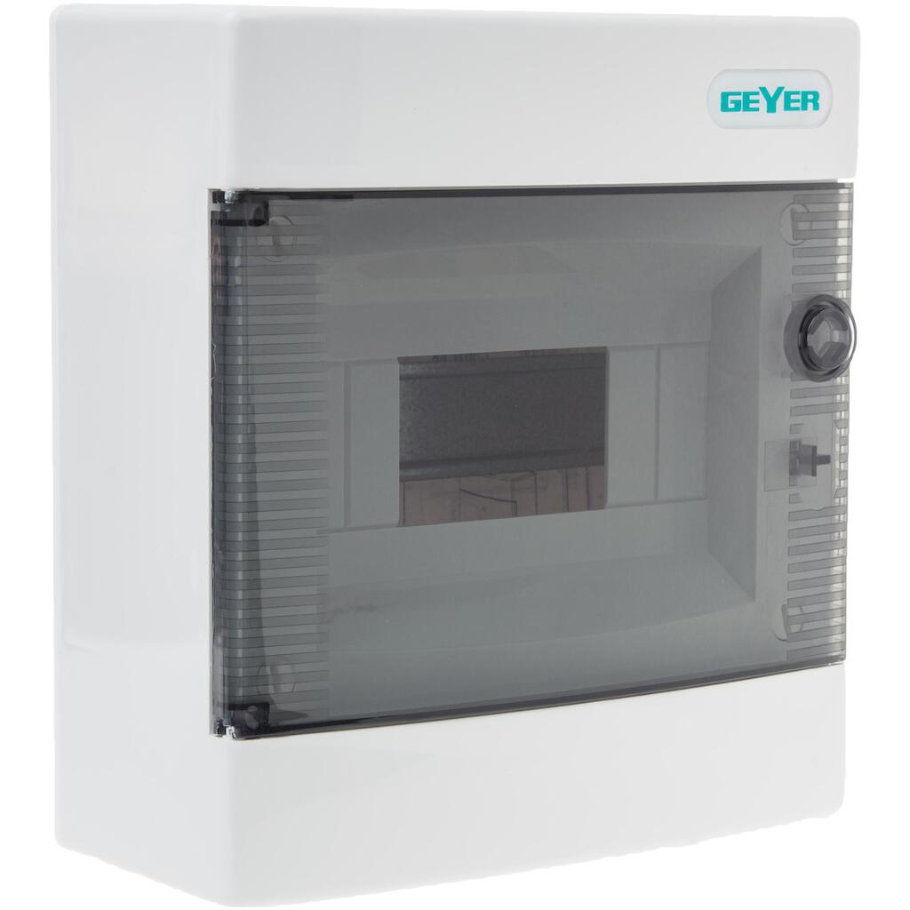 VS08-T_4 Geyer Πίνακας επίτοιxος Αίνος 1x8M διάφανη πόρτα IP40 - Image 1