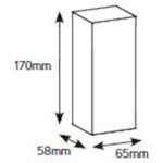 Geyer Πίνακας χωνευτός Δίρφυς 1x2M διάφανη πόρτα IP30 - Image 2
