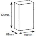 Geyer Πίνακας χωνευτός Δίρφυς 1x4M διάφανη πόρτα IP30