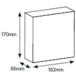 Geyer Πίνακας  χωνευτός Δίρφυς 1x8M διάφανη πόρτα IP30 - Image 2