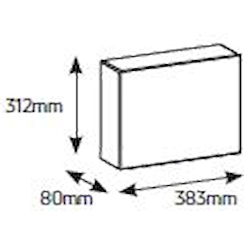 VU113G_1 Geyer Πίνακας xωνευτός Άτλας 1x13M διάφανη πόρτα IP30 - Image 1