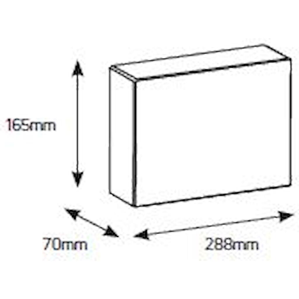 VU117E_1 Geyer Πίνακας χωνευτός Vario 1x12M διάφανη πόρτα IP30 - Image 1