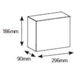 Geyer Πίνακας χωνευτός Δέλτα 1x12M διάφανη πόρτα IP30 - Image 2
