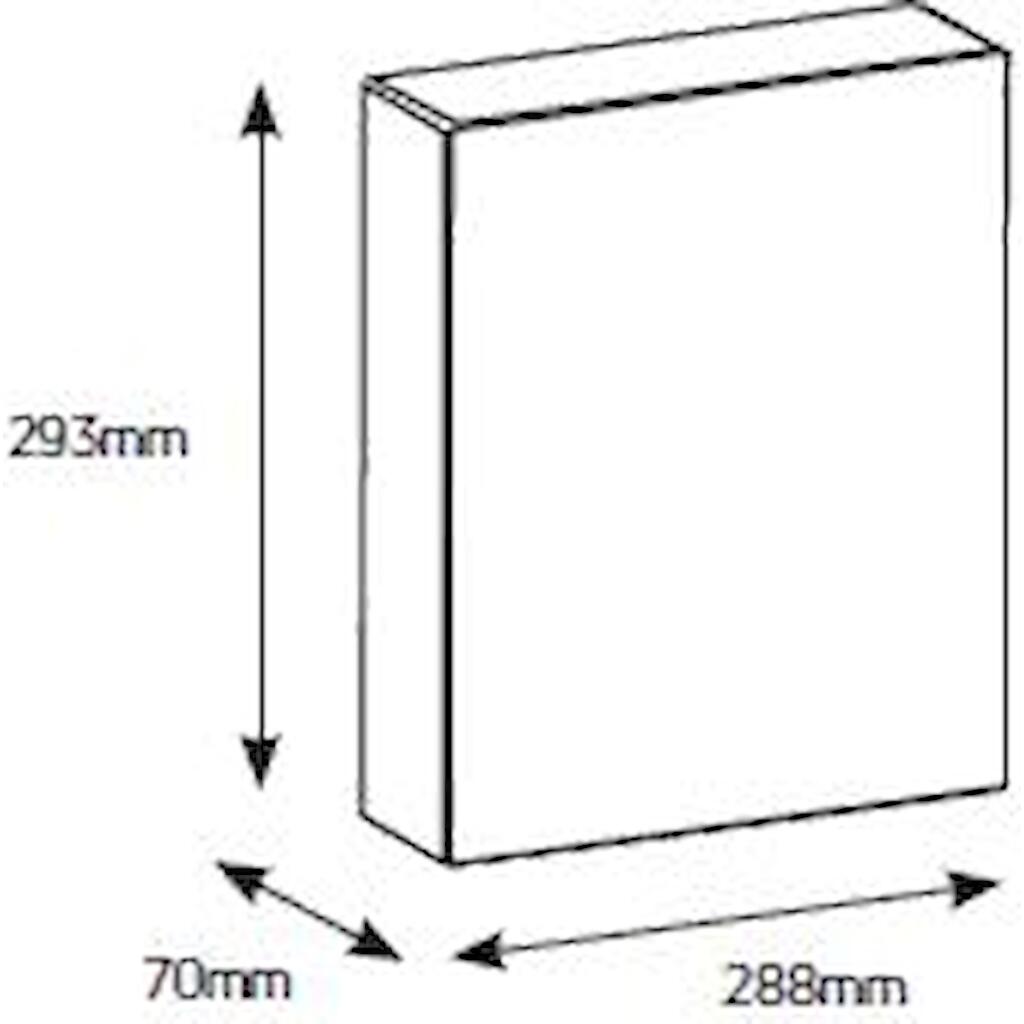 VU217E_1 Geyer Πίνακας χωνευτός Vario 2x12M διάφανη πόρτα IP30 - Image 1