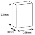 Geyer Πίνακας χωνευτός Δέλτα 2x12M διάφανη πόρτα IP30 - Image 2