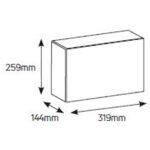 Geyer Πίνακας επίτοιxος VW 1x12M διάφανη πόρτα IP65