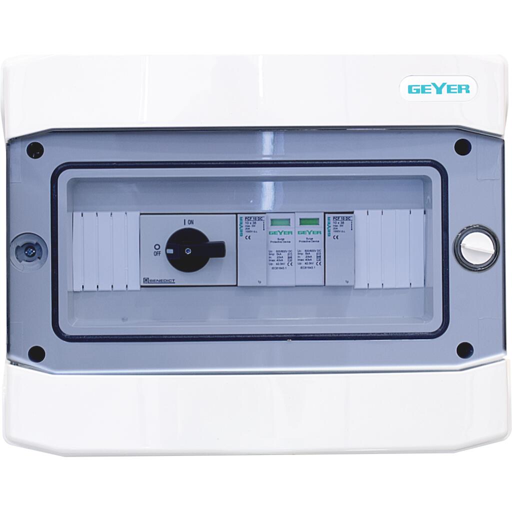 VWDCCD100_4 Geyer Πίνακας DC για 1ΜΡΡΤ/ 1string έως 1000V με διακόπτη IP65 - Image 1