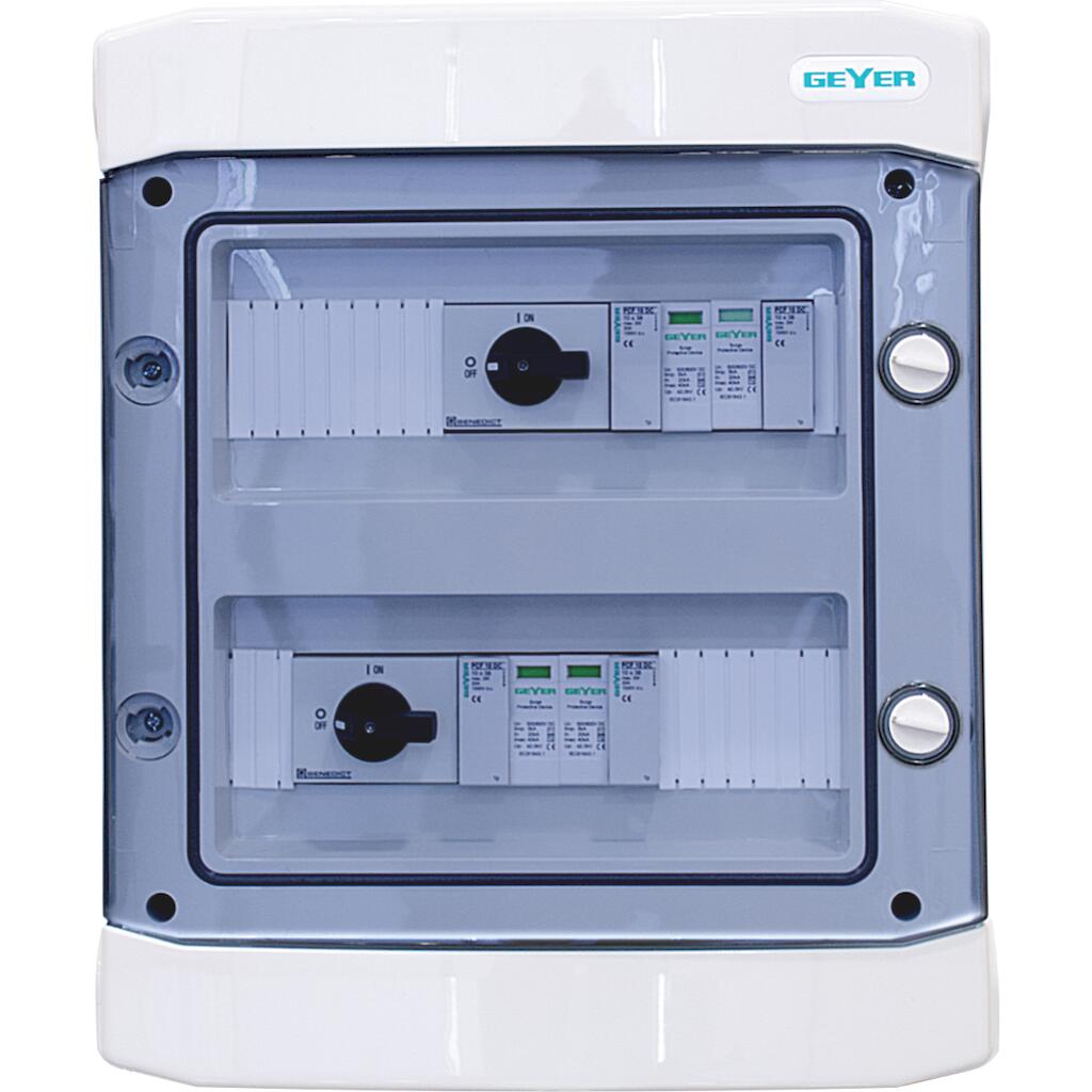 VWDCCD110_4 Geyer Πίνακας DC για 2ΜΡΡΤ/ 1string έως 1000V με διακόπτη IP65 - Image 1
