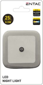 Entac Φωτάκι Νυκτός 0.5W Τετράγωνο Θερμό  Άσπρο - Image 3