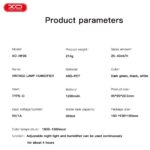 XO HF06 Φωτιστικό Νυκτός σε Στυλ Λάμπας Πετρελαίου με Υγραντήρα Μαύρο - Image 5