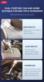 ΧΟ CZ007 Ασύρματη Ηλεκτρική Σκούπα για το Αυτοκίνητο και το Σπίτι Άσπρο - Image 11