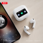 XO X42 Pro Bluetooth Earbuds 6ης Γενιάς TWS με Οθόνη Λευκά - Image 4