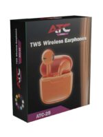 ATC-25 TWS Wireless Earphone Orange - Image 2