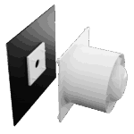 Redpoint 007-7610B VERONI GLASS WCH ΕΞΑΕΡΙΣΤΗΡΑΣ ΛΟΥΤΡΟΥ ΜΕ TIMER & ΑΙΣΘ ΥΓΡΑΣΙΑΣ Φ100 15W ΜΑΥΡΟ ΓΥΑΛΙ DOSPEL - Image 5