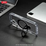 XO K31 iP16 6.1" TPU+Ακρυλική Μαγνητική Θήκη Τηλεφώνου Μαύρο - Image 3