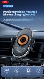 XO WX038 Διαφανής Βάση Ασύρματης Φόρτισης Αυτοκινήτου 2 σε 1 - Αεραγωγού & με Βεντούζα 15W - Image 4