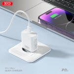 XO L126 USB-C PD20W Fast Charging Charger with Type-C cable(NB-Q190A) - Image 3