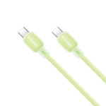 ThreeKey TK-NB09 Καλώδια Σιλικόνης Type-C σε Type-C 60W Πράσινο