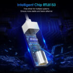 EDUP EP-9802 10/100/1000Mbps Type-C LAN Adapter - Image 8