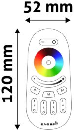 Avide LED Ταινία 12V RGB+W 4 Ζωνών RF Τηλεχειριστήριο Αφής για 288W Ελεγκτή - Image 2