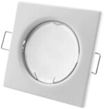 Avide GU10 Πλαίσιο Τετράγωνο Άσπρο