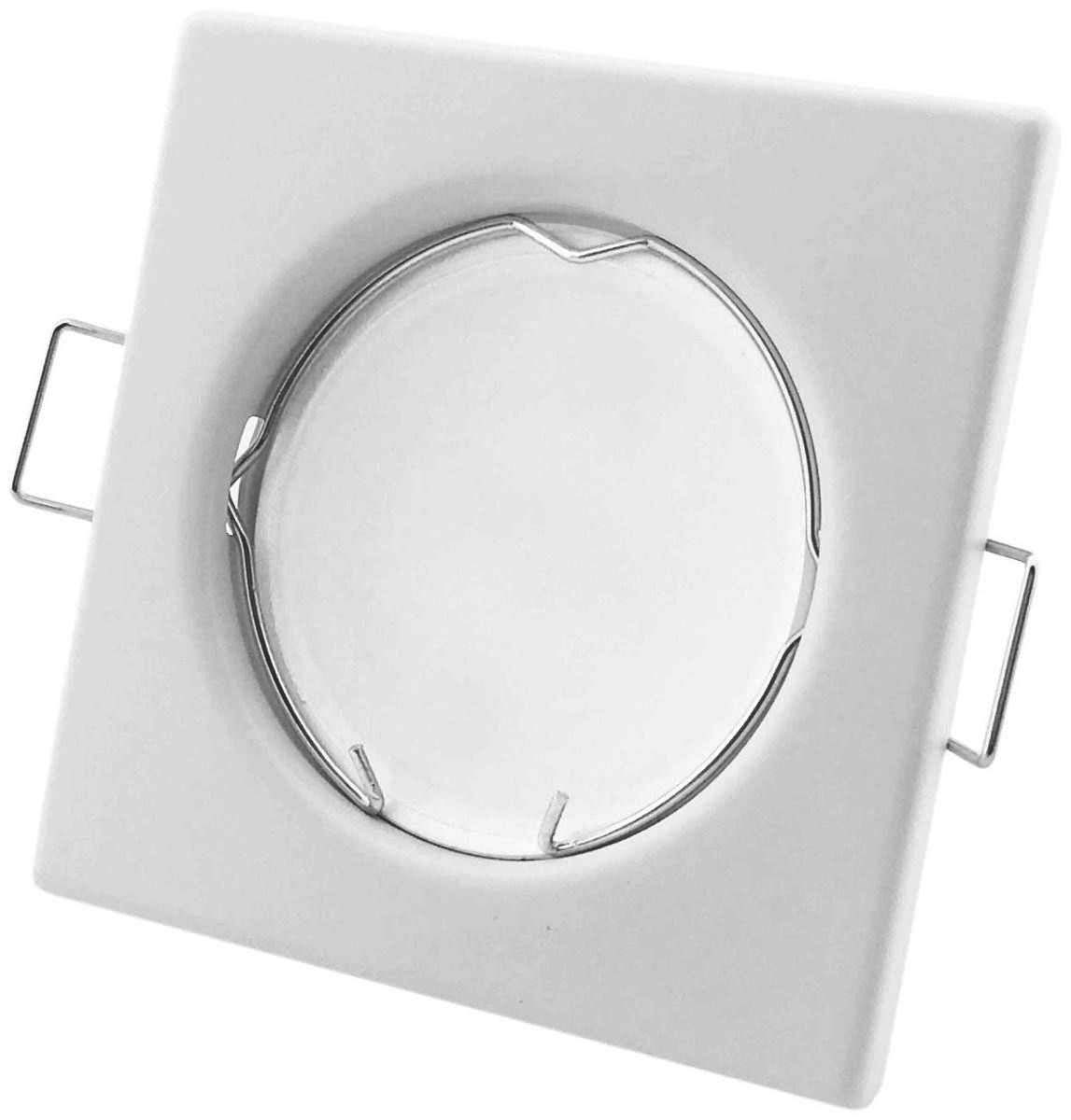 15.001.0547 Avide GU10 Πλαίσιο Τετράγωνο Άσπρο - Image 1