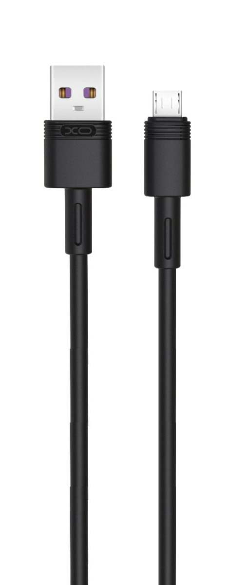 166microblack_1 XO NB166 5A Καλώδιο Γρήγορης Φόρτισης για Micro Μαύρο - Image 1